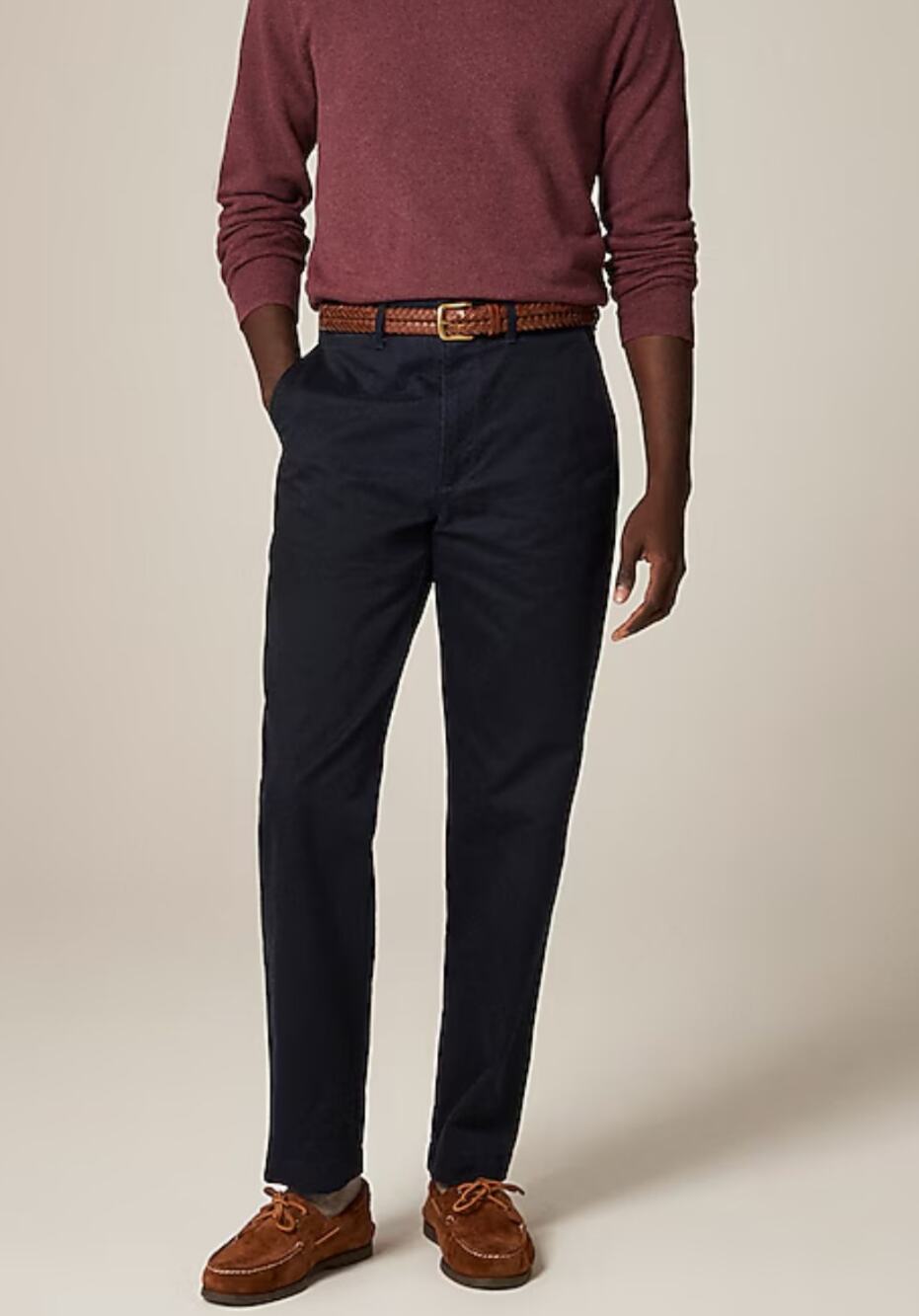 J. Crew Slim Broken In Boyfriend Chino Pants Navy Blue 29